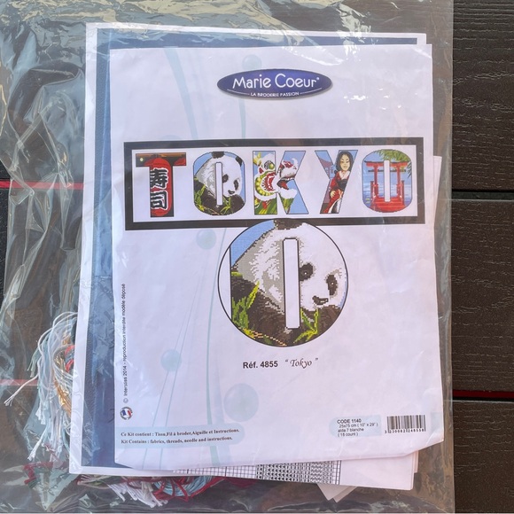 Marie Coeur le Broderie Passion counted Cross Stitch 4855 TOKYO - Picture 2 of 3